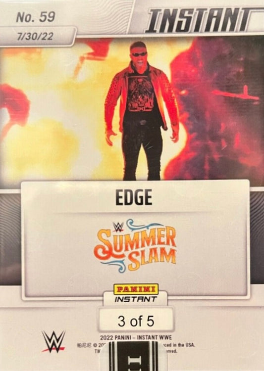 Edge – Edge Returns at Summerslam trading card PW Catalog