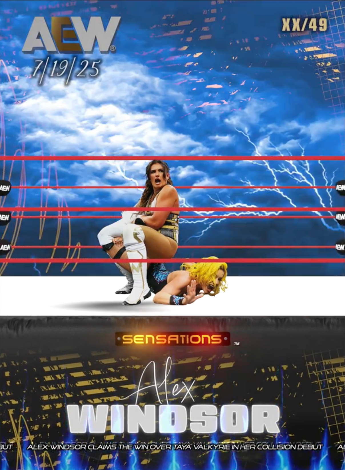 7/19/25 – Alex Windsor – Alex Windsor Claims the Win Over Taya Valkyrie in HER Collision Debut