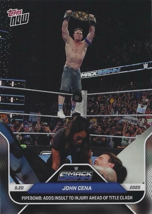 John Cena Pipebomb: Adds Insult to Injury Ahead of Title Clash trading card PW Catalog