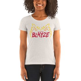 Alundra Blayze "Flames" Women's Tri-Blend T-shirt T-Shirt PW Catalog