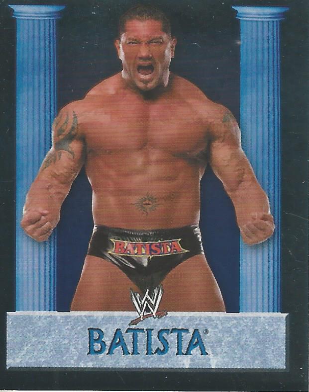 WWE Merlin Heros 2008 Stickers Batista Foil #59