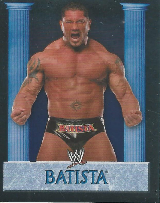 WWE Merlin Heros 2008 Stickers Batista Foil #59