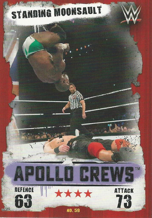 WWE Topps Slam Attax Takeover 2016 Apollo Crews #59