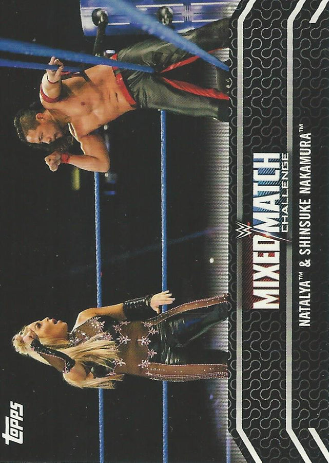 WWE Topps Women Division 2018 Natalya and Shinsuke Nakamura MM-9 trading card PW Catalog