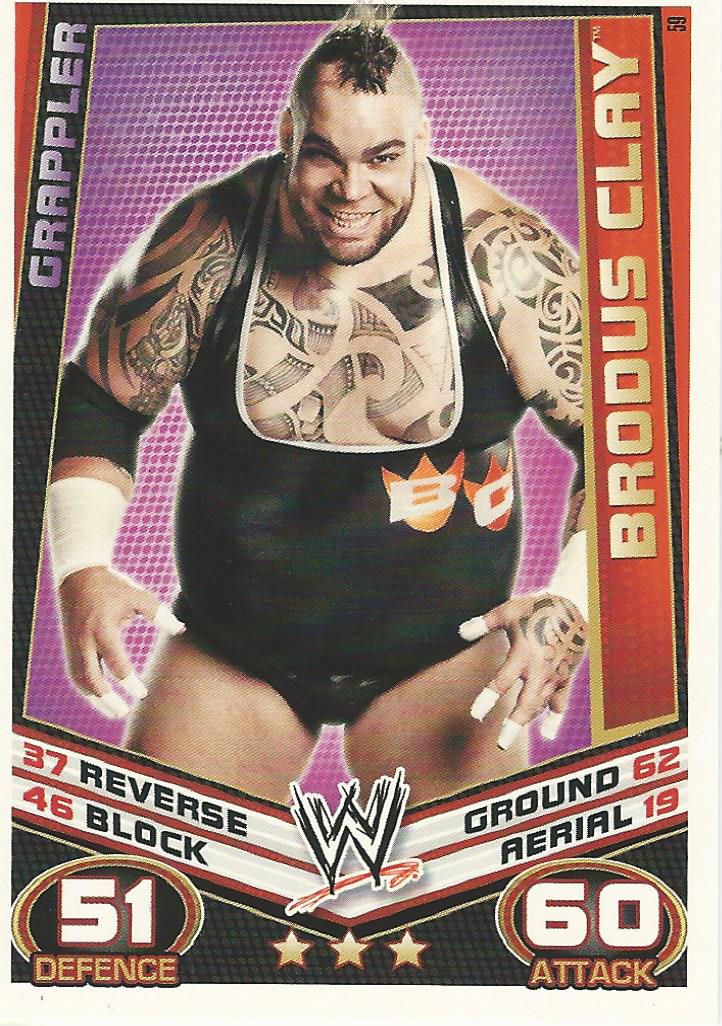 WWE Topps Slam Attax Rebellion 2012 Brodus Clay #59