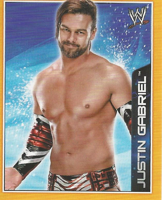 WWE Topps A-Z Sticker Collection 2014 Justin Gabriel #59