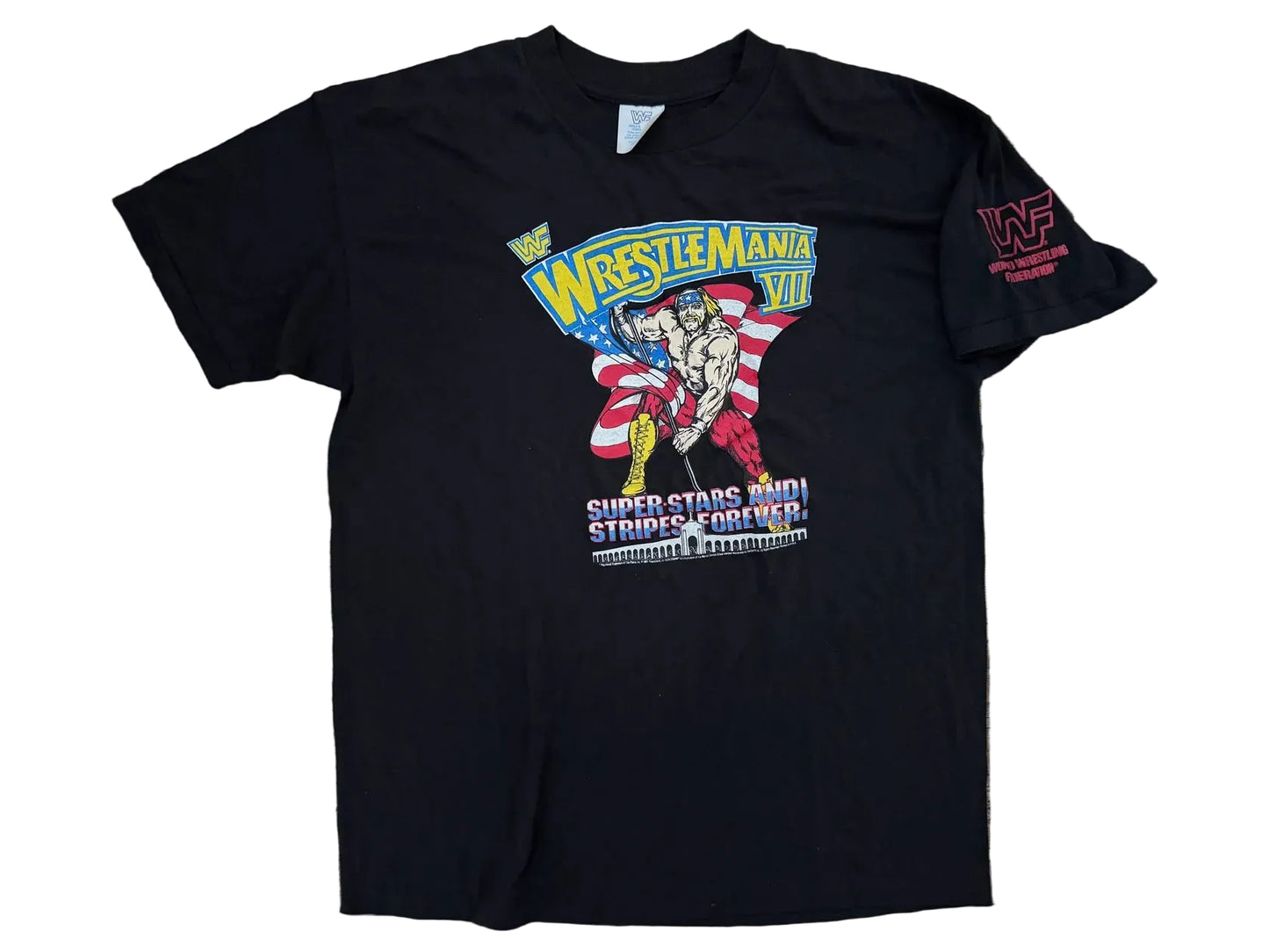 1991 WWF Wrestlemania VII Hulk Hogan T-shirt Pwcatalog
