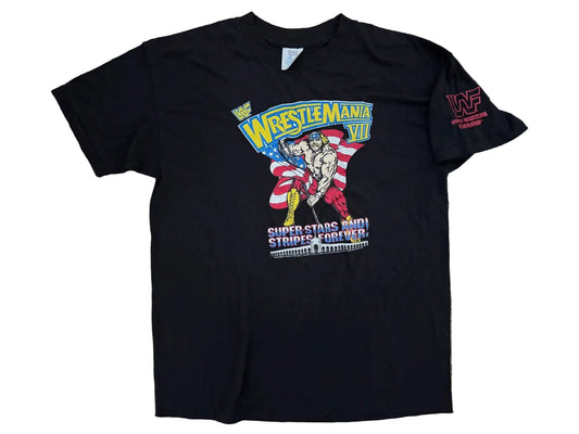 1991 WWF Wrestlemania VII Hulk Hogan T-shirt