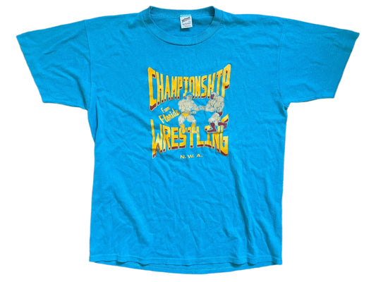 1984 (Approx.) NWA CWF logo T-Shirt Pwcatalog