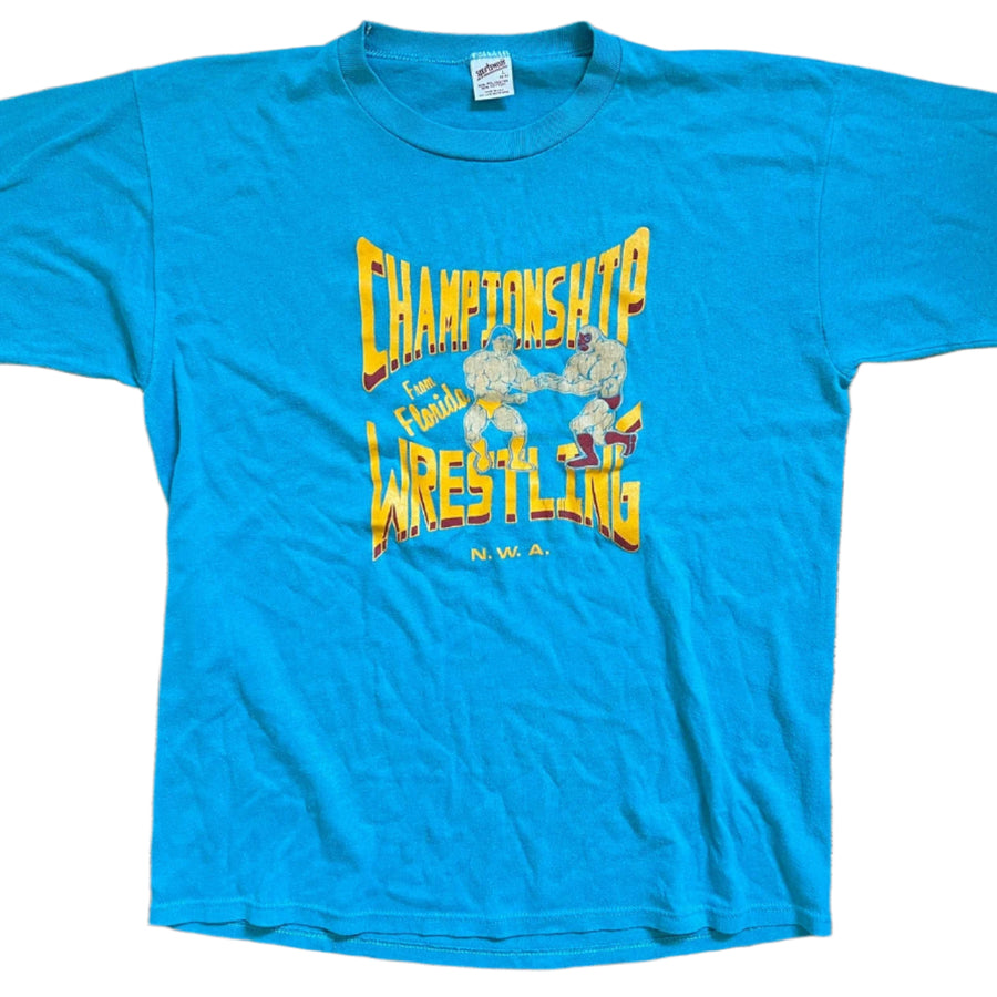 1984 NWA CWF logo T-Shirt Pwcatalog