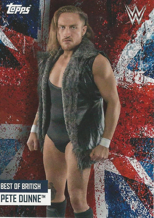 WWE Topps Best of British 2021 Pete Dunne trading card PW Catalog