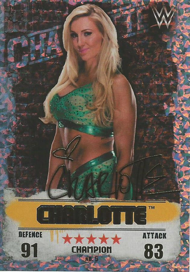 WWE Topps Slam Attax Takeover 2016 Charlotte Gold Champion #5