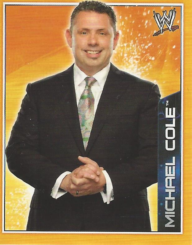 WWE Topps A-Z Sticker Collection 2014 Michael Cole #5