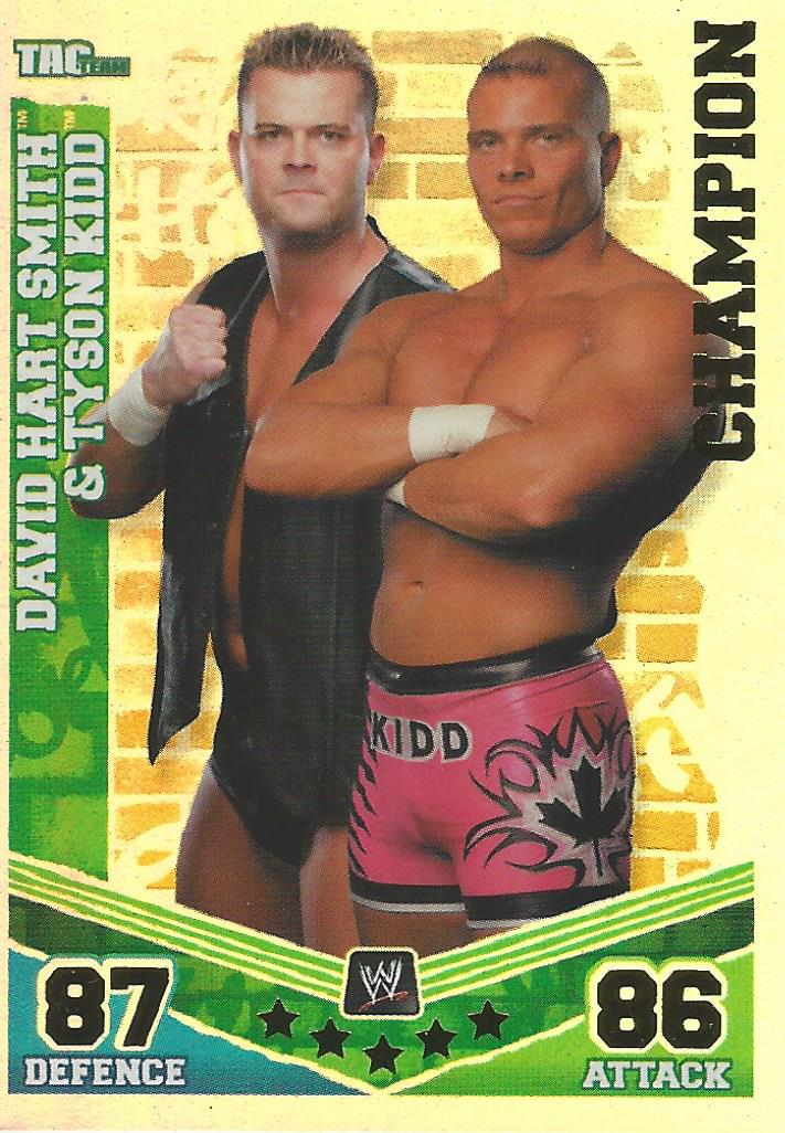 WWE Topps Slam Attax Mayhem 2010 Tyson Kidd and DH Smith #5