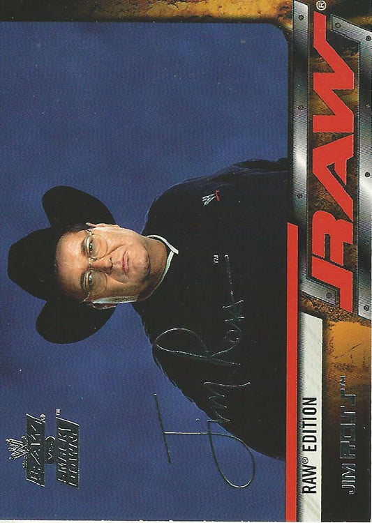 WWE Fleer Raw vs Smackdown 2002 Jim Ross #5