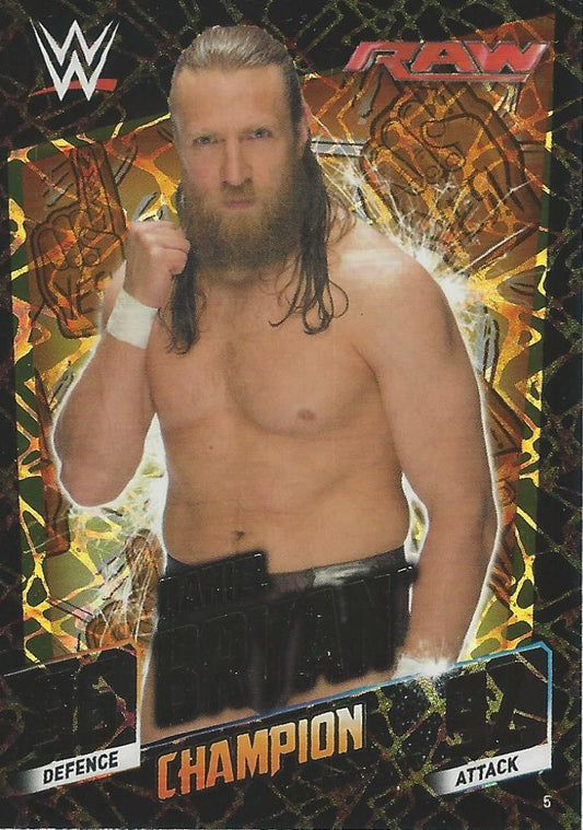 WWE Topps Slam Attax 2015 Then Now Forever Daniel Bryan Champion #5