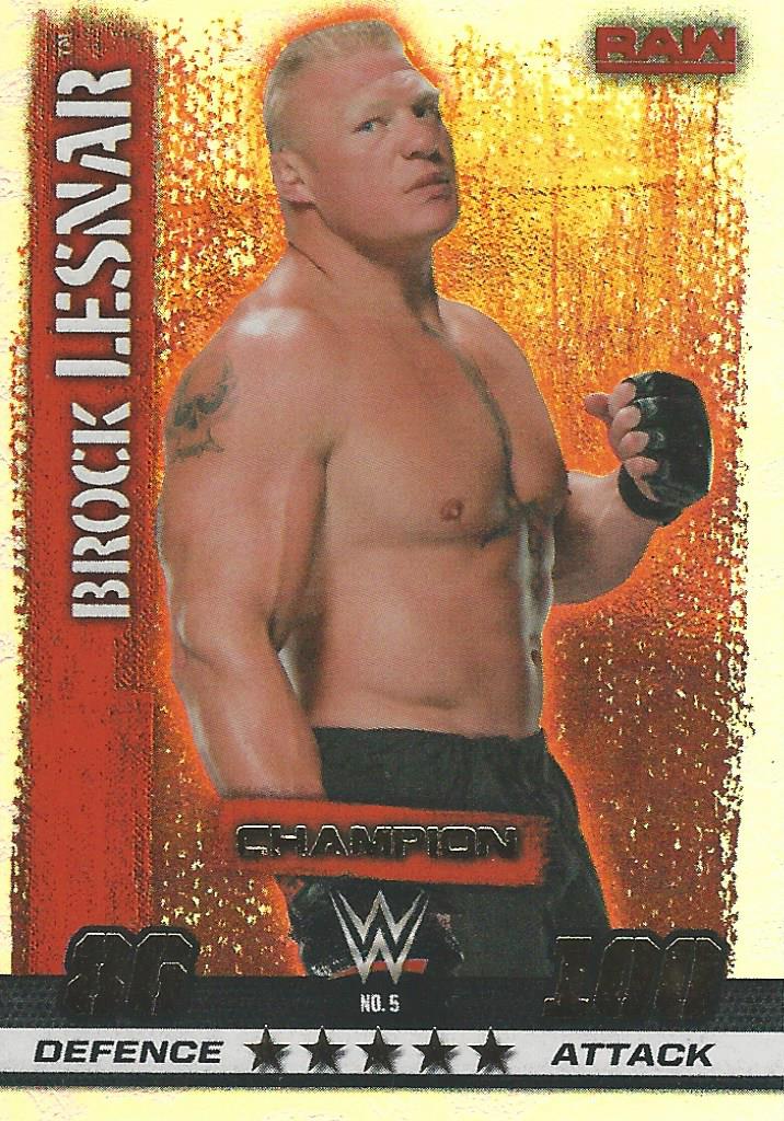 WWE Topps Slam Attax 10th Edition 2017 Champion Brock Lesnar #5