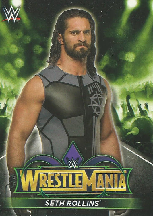 WWE Topps Road to Wrestlemania 2018 Seth Rollins R5 trading card PW Catalog