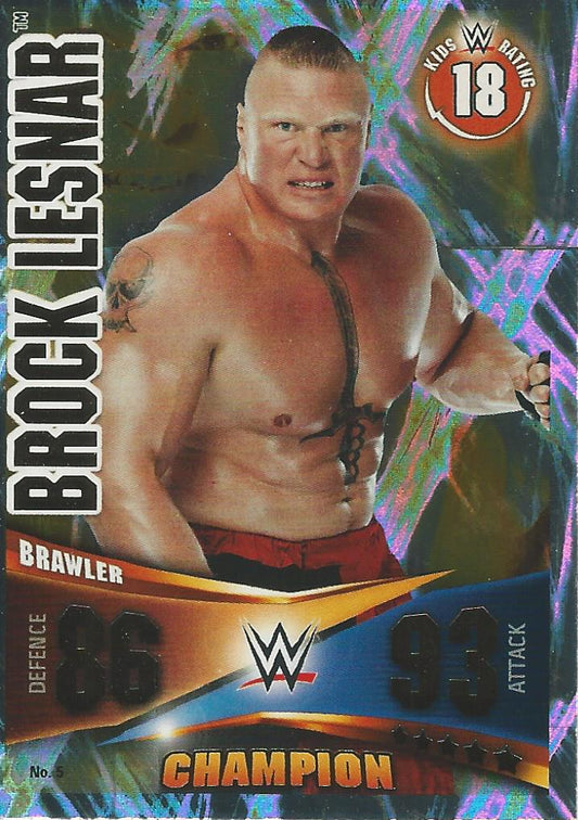 WWE Topps Slam Attax Rivals 2014 Brock Lesnar Champion #5