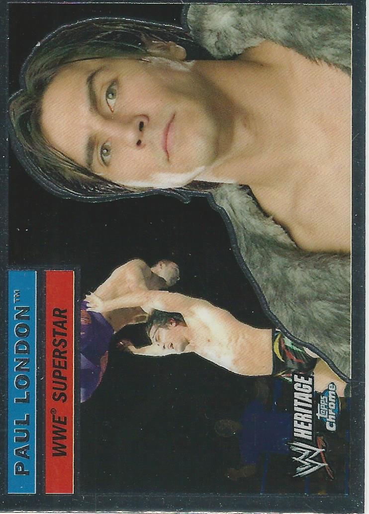 WWE Topps Chrome Heritage 2006 Paul London #5