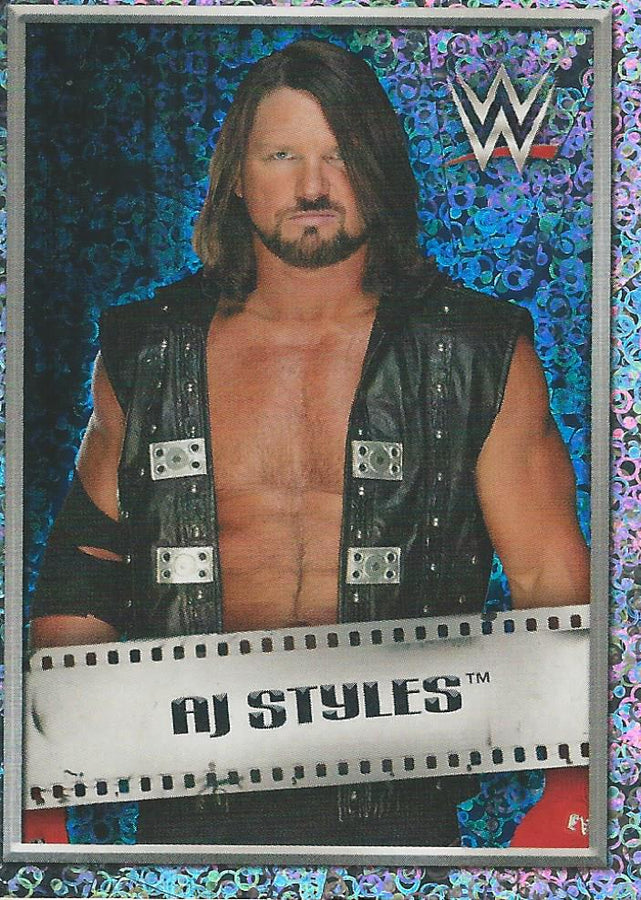 WWE Topps 2018 Stickers AJ Styles Foil #5