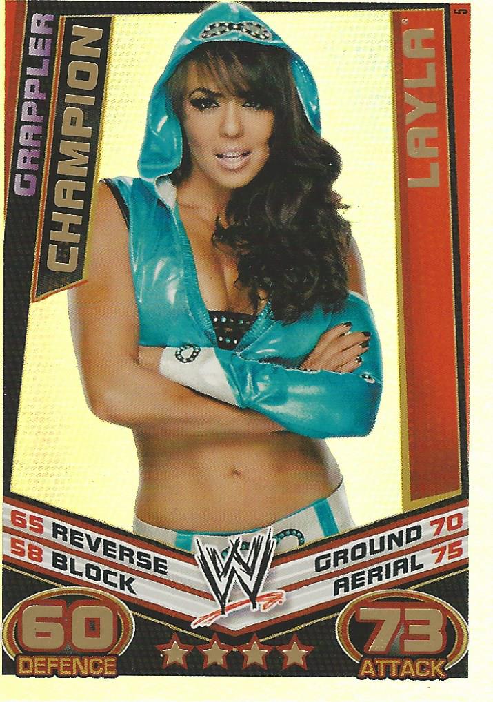 WWE Topps Slam Attax Rebellion 2012 Layla Champion #5