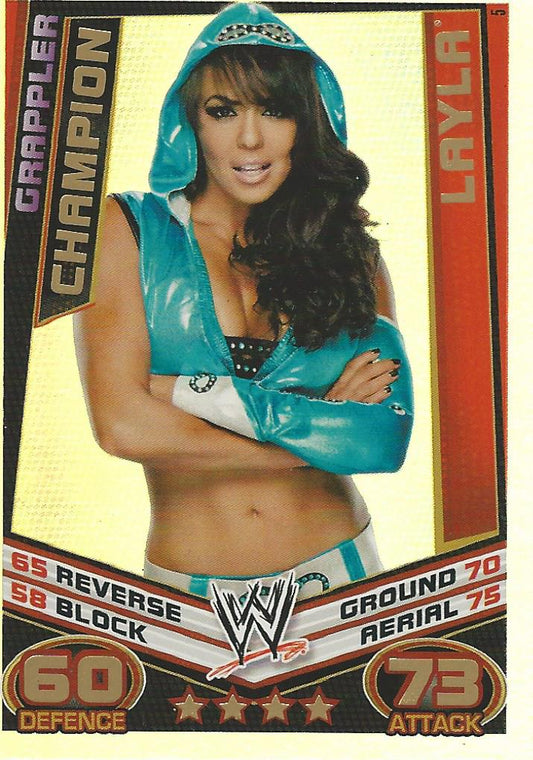 WWE Topps Slam Attax Rebellion 2012 Layla Champion #5