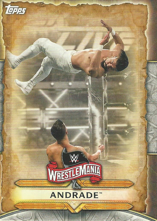 WWE Topps Road to Wrestlemania 2020 Andrade WM-5 trading card PW Catalog