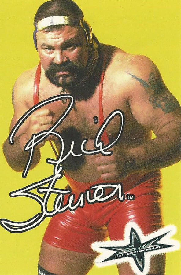 WCW Crazy Planet Stickers 1999 Rick Steiner trading card PW Catalog