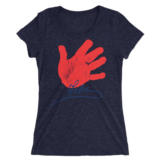 Andre the Giant "Handprint Signature" Women's Tri-Blend T-Shirt