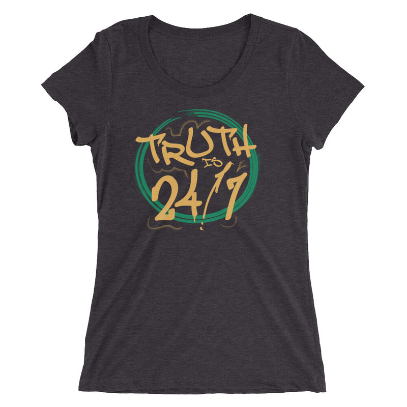 R-Truth "Truth is 24/7 Graffiti" Women's Tri-Blend T-Shirt