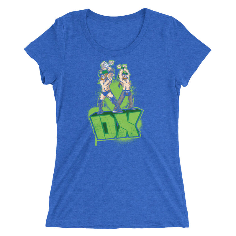 D-Generation X "Illustrated Logo" Women's Tri-Blend T-Shirt T-Shirt PW Catalog