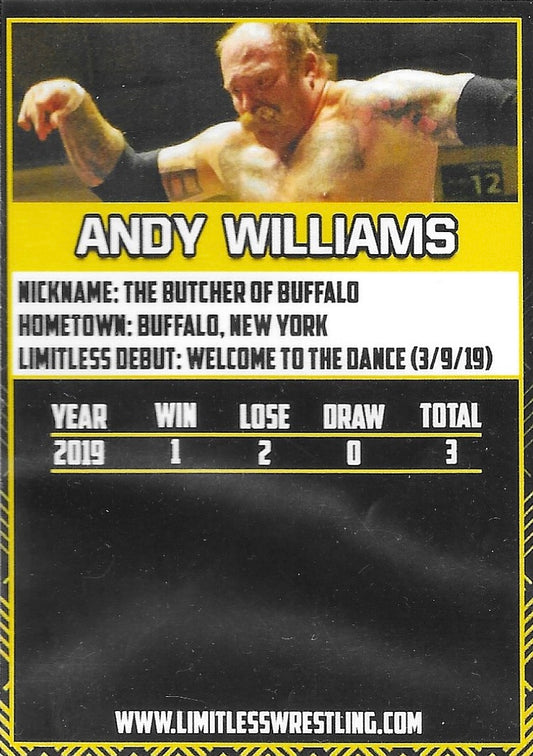 Andy Williams trading card PW Catalog
