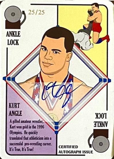 Kurt Angle trading card PW Catalog