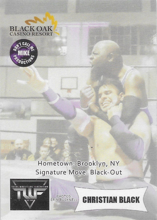 Christian Black trading card PW Catalog