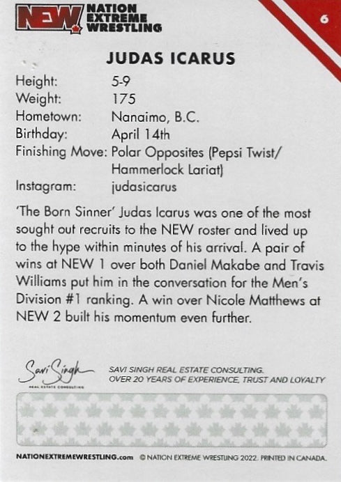 Judas Icarus trading card PW Catalog
