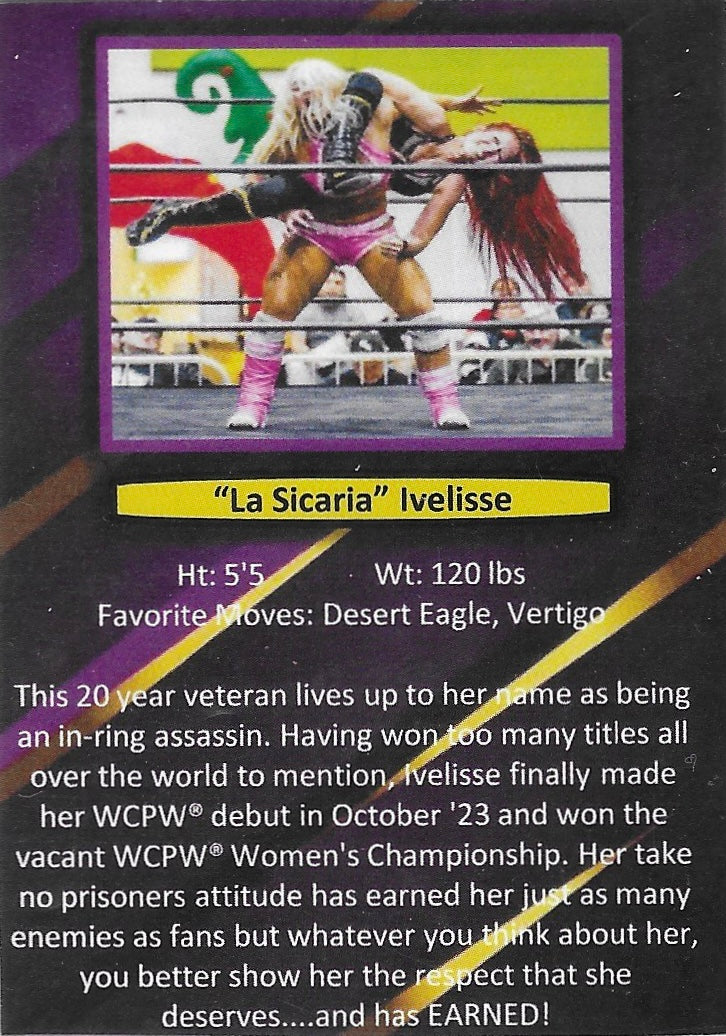 “La Sicaria” Ivelisse trading card PW Catalog
