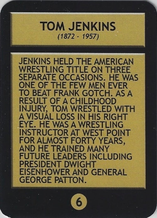 TOM Jenkins trading card PW Catalog