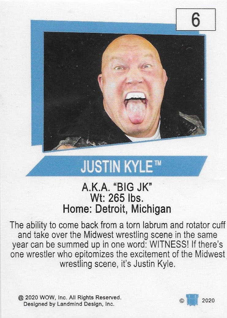 Justin Kyle trading card PW Catalog