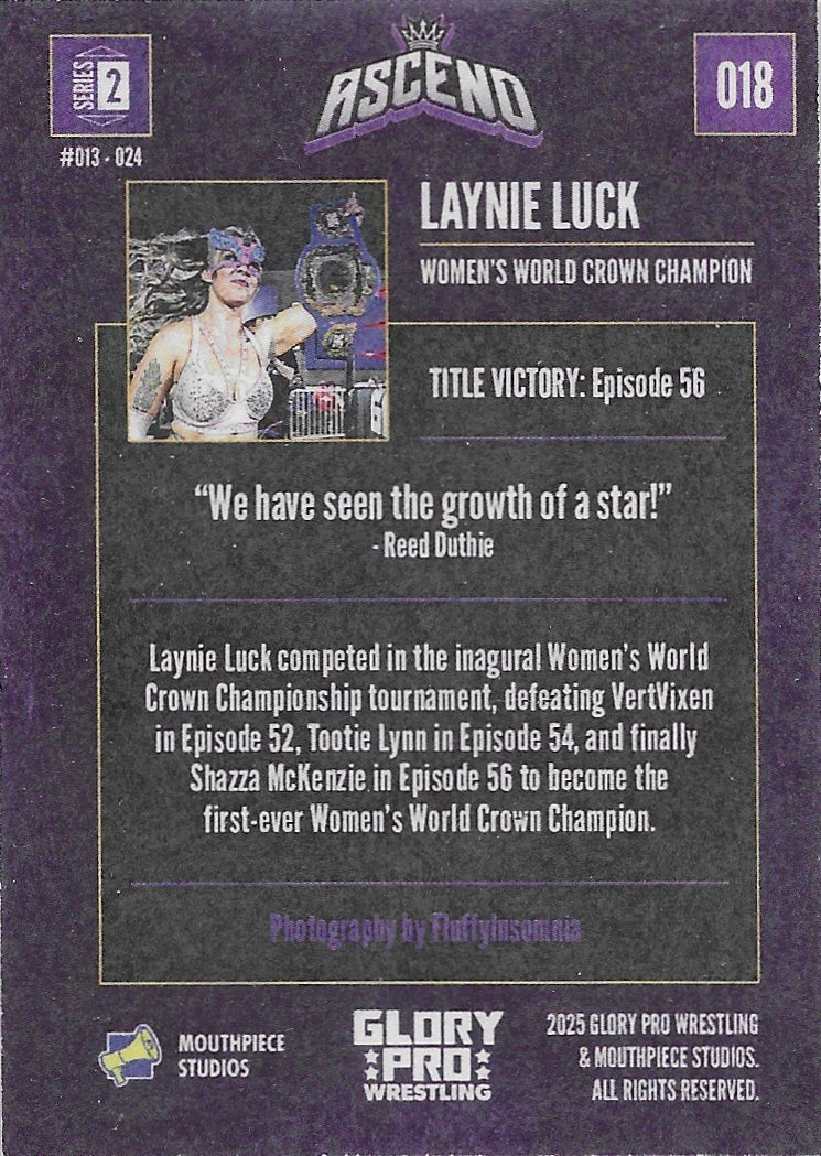 Laynie Luck – Women’s World Crown Champion