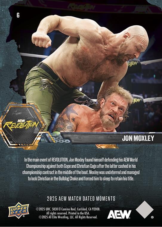 JON Moxley – JON Moxley Overcomes the Odds to Defeat Both Cope and Christian Cage in an Impromptu Three-Way Match