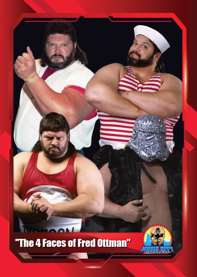 “The 4 Faces of Fred Ottman” trading card PW Catalog