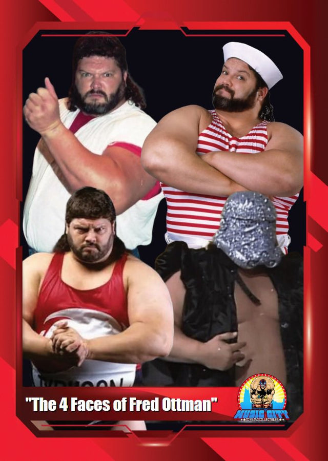 “The 4 Faces of Fred Ottman” trading card PW Catalog
