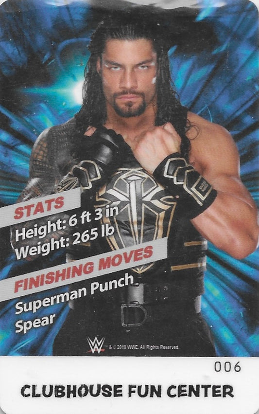 Roman Reigns trading card PW Catalog