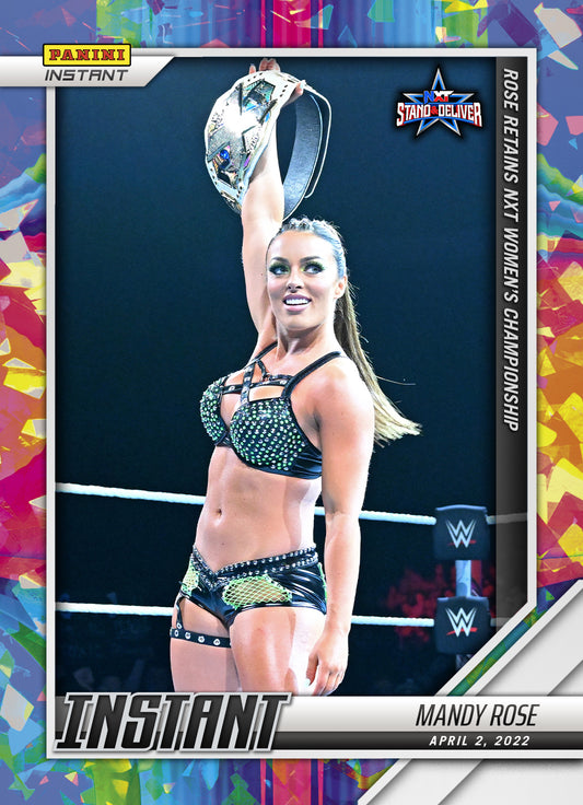 Mandy Rose – Rose Retains NXT Women’s Championship trading card PW Catalog