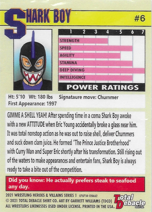 Shark Boy trading card PW Catalog