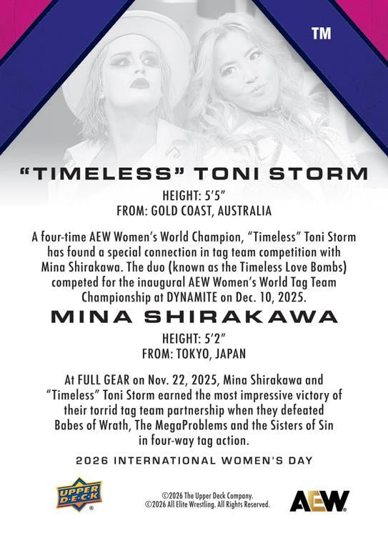 “Timeless” Toni Storm / Mina Shirakawa
