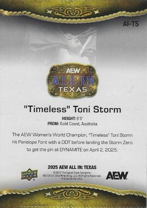 “Timeless” Toni Storm