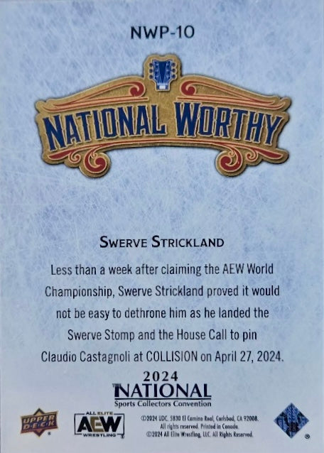 National Worthy – Swerve Strickland trading card PW Catalog