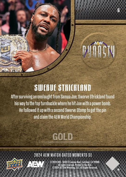 Swerve Strickland – Swerve Strickland Begins HIS First Reign AS AEW World Champion trading card PW Catalog